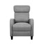 Fabric Reclining Armchair - Grey