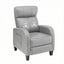 Massage Recliner Chair Small Recliner Sofa for Adults Fabric Grey