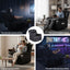 Manual Massage Recliner Chair for Living Room, Leather Sofa Lounge Reclining Chair with 2 USB Port, 160Ã‚Â° Recline Reading Chair with 20CM Wide Armrests, 8 Point Vibration & Lumbar Heat, Black