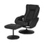 Recliner Chair Ottoman Heated Massage Black