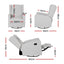 Recliner Armchair 360Ã¯Â¿Â½ Swivel Grey Fabric