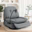 Manual Swivel Rocker Recliner with USB Ports Rocking Chair Nursery Sofa Lounge