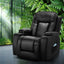 Recliner Chair Electric Heated Massage Chairs Faux Leather Cabin