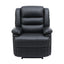 Artiss Manual Recliner Chair Leather Reclining Sofa with 16color Led Black