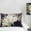 White Frangipani Cushion 40x60cm Plum