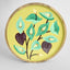 Peace Lily Hand Painted Enamel Tray Yellow