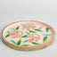 Lilies Hand Painted Enamel Tray Light Pink