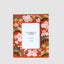 Floral Blossom 5 x 7" Embroidered Photoframe Rust