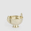 Fish Footed Metal Bowl Large Pewter