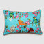 Rosella 40 x 60cms Embroidered Cushion Turquoise