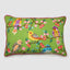 Rosella 40 x 60cms Embroidered Cushion Green
