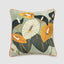 Peace Lily 50 x 50cm Embroidered Cushion Pale Green