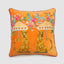 Cheetahs 50 x 50cm Embroidered Cushion Orange
