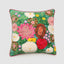 Wildflower 50 x 50cm Embroidered Cushion Green