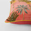 Palm Trees 50 x 50cm Embroidered Cushion Orange