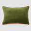 Bloom 40 x 60cm Velvet Cushion Dark Green