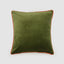 Bloom 50 x 50cm Velvet Cushion Dark Green