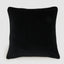 Bloom 50 x 50cm Velvet Cushion Black