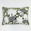 White Lotus 40x60cm Embroidered Cushion Green