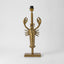 Lobster Table Lamp Base Only Antique Gold