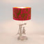 Parrot Table Lamp Base Only Pewter