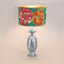 Pineapple Table Lamp Base Only Pewter