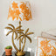Double Palm Table Lamp Base only Antique Gold 