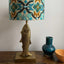 Fish Table Lamp Base only Antique Gold 