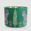 Elephants 40cm Drum Shade Green