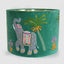 Elephants 40cm Drum Shade Green