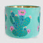 Prickly Pear Cactus 40cm Drum Shade Teal