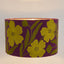 Poppy Velvet Drum Shade Purple Multi