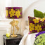 Poppy Velvet Drum Shade Purple Multi