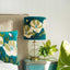 Wildflower Velvet Drum Shade Teal Multi