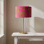 Jungle Bird Drum Shade 40x25cm Pink & Green
