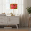 Pink Frangpani Drum Shade 40x25cm Yellow