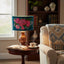 Peony Drum Shade 40x25cm Teal