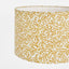 Coral Bay Block Print Drum Shade Mustard