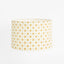 Cottage Bloom Block Print Drum Shade Mustard