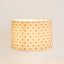 Cottage Bloom Block Print Drum Shade Mustard