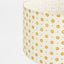 Cottage Bloom Block Print Drum Shade Mustard