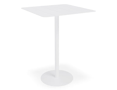 Roku High Bar Table - Outdoor - White - 75 x 75cm Table Top