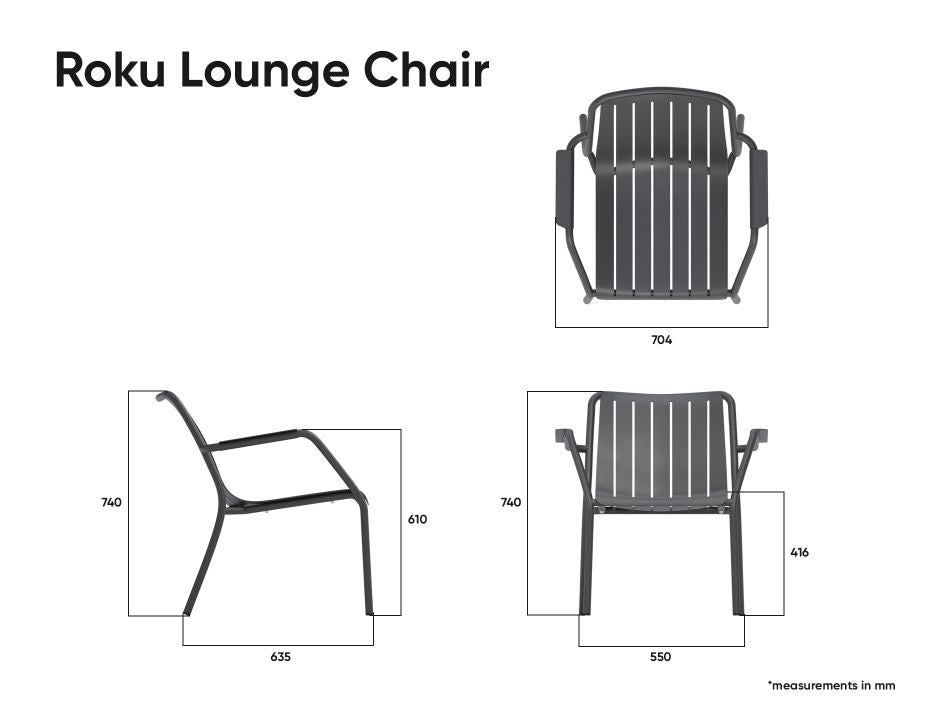 Roku Outdoor Lounge Chair in Matt Eucalyptus Green