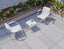 Roku Outdoor Low Stool Footrest in Matt White