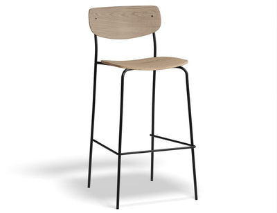 Rylie Stool - Natural Ash Seat and Backrest - 65cm Counter Kitchen Height