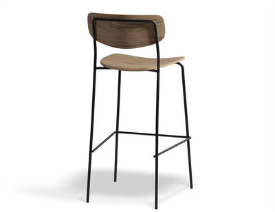 Rylie Stool - Natural Ash Seat and Backrest - 65cm Counter Kitchen Height