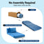 Artiss 2 Pack Folding Sofa Bed Armless Lounger Foam Floor Sofas Futons Couches