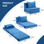 Artiss 3 Pack Folding Sofa Bed Armless Lounger Foam Floor Sofas Futons Couches