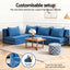 Artiss 4 Pack Folding Sofa Bed L-Shaped Modular Floor Sofas Foam Futons Couches