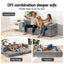 Convertible Folding Sofa Bed Pull Out Mattress Foldable Lounge Couch Grey